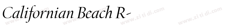 Californian Beach R字体转换 Californian Beach R字体转换